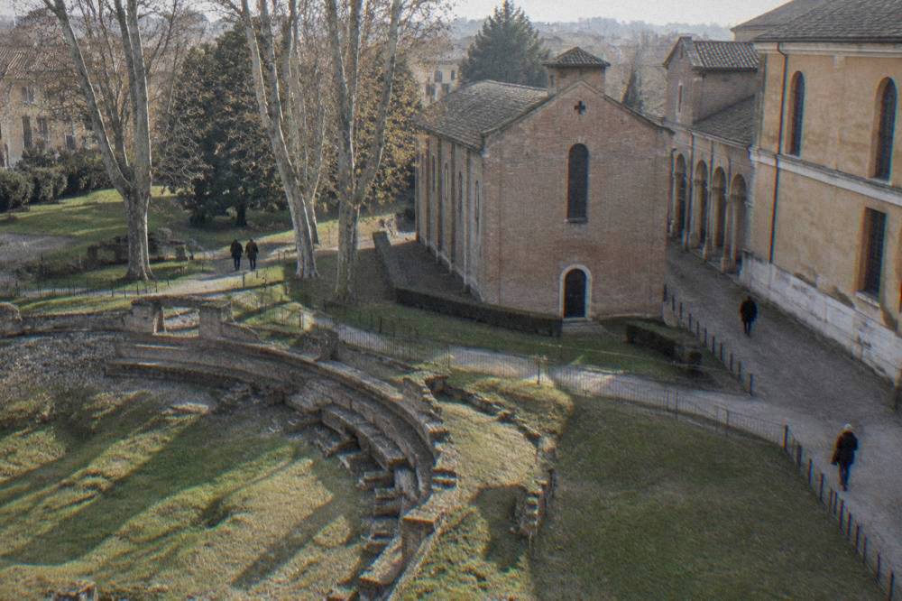 Exterior of the Scrovegni Chapel next to the Musei Civici Eremitani in Padua
